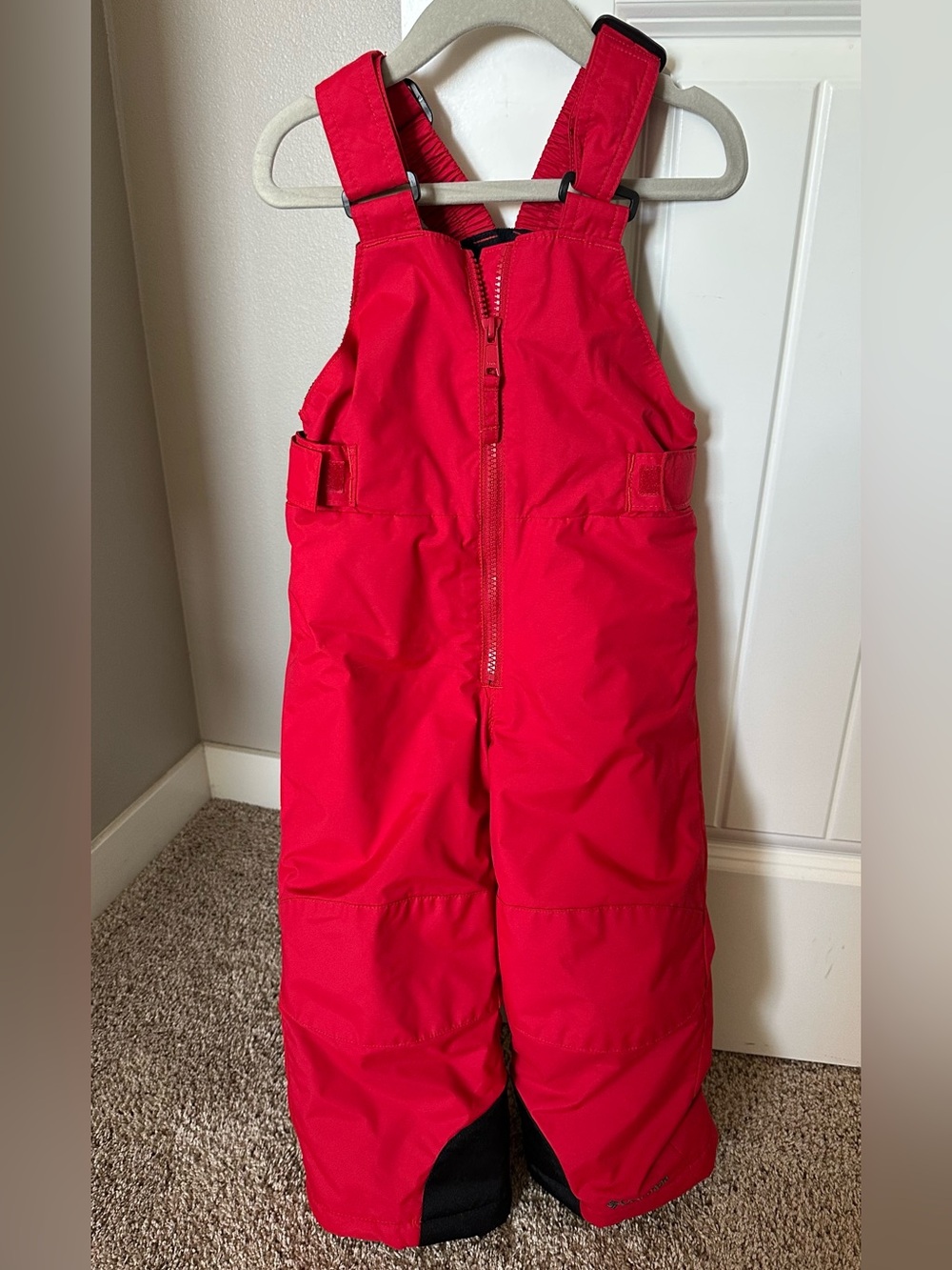 Columbia Waterproof Red Snow Bib Overalls Sz 4t